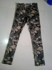 Camouflage Print Pants