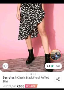 Asymmetrical Ruffle Skirt