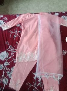 Pink Embroidered Kurta Set