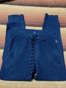 Woodland Men Blue Active Wear Joggers