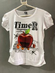 Printed White Tshirt