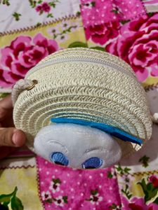 Duck Jute Sling Bag For Girls