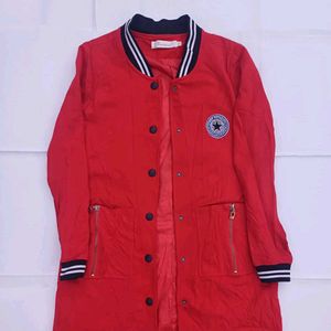 Red Varsity Style Jacket