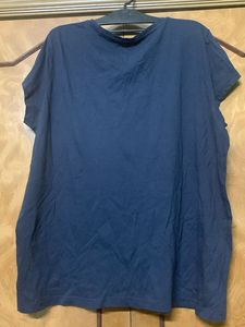 Mustang Blue Casual Wear Tshirt