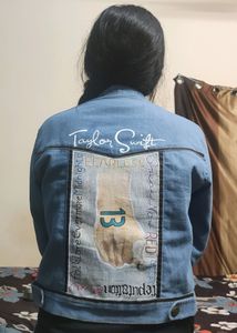 TAYLOR SWIFT ALBUMS INSPIRED HANDPAINTED DENIM
