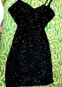 Sparkling Black Mini Dress