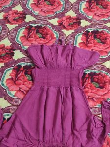 Cute Purple Mini Dress