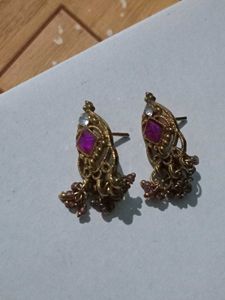 2 Necklace &amp; Earring Sets - Sterling &amp; Golden