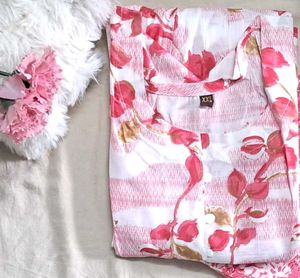 Pink Floral Pant Set