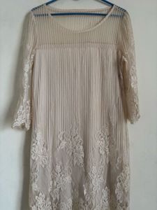 Off White Lace Dress
