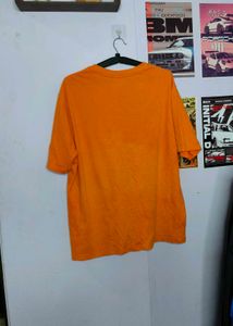 Lacoste Orange Cotton T-Shirt