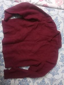 Burgundy Crewneck Sweater
