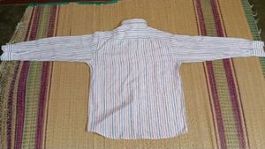 Slim Fit Striped Spread Collar Casual Shirt For Men (Size 40 cm, Full Sleeve)