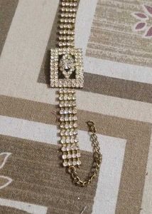 Vintage Beaded Rose Bracelet