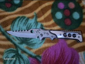 Button Knife For Camping With Mini Light
