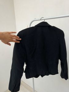 Classic Black Woollen Blazer