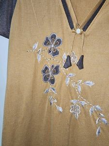 Floral Embroidered Nightgown