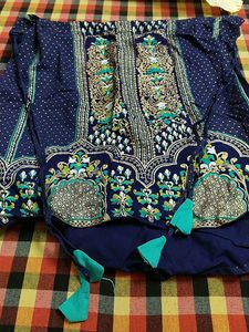 Elegant Navy Blue Kurta