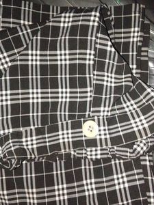 Black & White Plaid Skirt