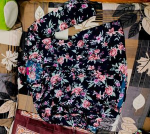 Patterned Long Sleeve Top And Kurti