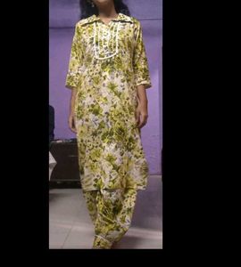 Floral Print Kurta Set