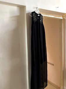 Elegant Black Embellished Dress