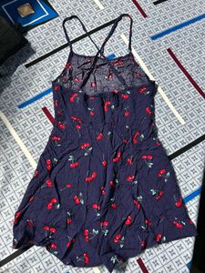 Cute Cherry Print One piece