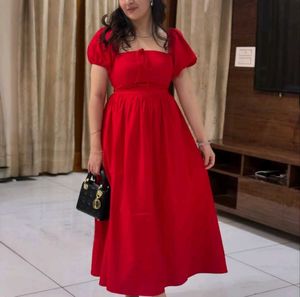 Pinteresty Red Flowly feminine Dress ♥️🪽