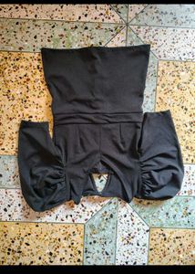 Tokyo Talkies Puff Sleeve Corset Top