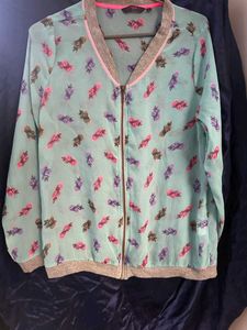 Print Bomber Jacket