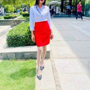 2 Red Skirts Combo For Girls