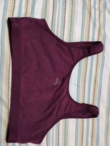 Burgundy Sports Bra