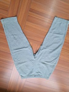 9) Olive Cotton Blend Pants - Size M