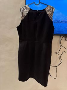 Xxl Elegant Black &amp; Gold Dress