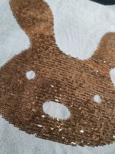 Party sequined double tone white and black top
