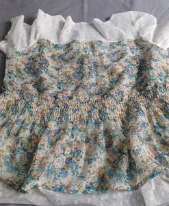 Very Light Weight Floral Top For Summer