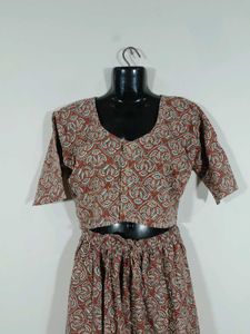 Rust Printed Co-ords Set For Women&#39;s