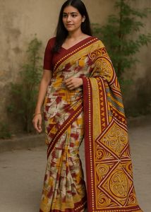 2 Satin Soft Sarees