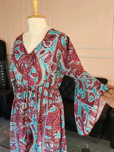 Paisley Print Maxi Dress