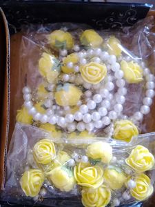 Beautiful Yellow Flower Jwealiery Haldi