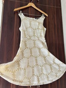 White skater dress