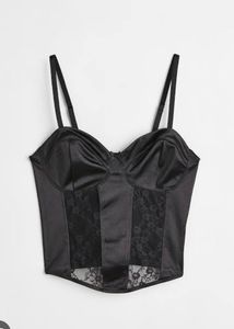 Pinteresty Satin Lace Corset