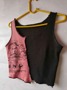 Y2k cyber-punk vintage print tank top ❤️‍🔥