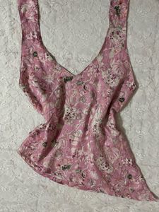 Baby Pink y2k asymmetrical Kurti