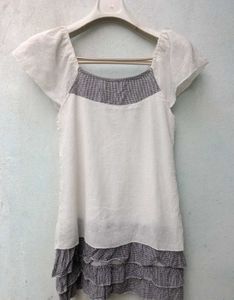 New With Tag Korean Half Long Cute Top