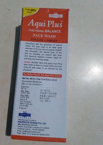 Aqui Plus Facewash (For Clear &amp; Pimple Free Skin)