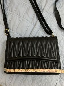 Black Quilted Crossbody Bag