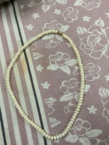 cream white Pearl beeds neck piece