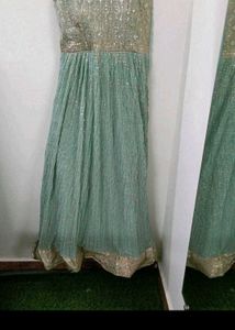 Elegant Green Ethnic Gown