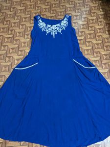 blue Stylish Kurti With Pink Kurt Free🎀